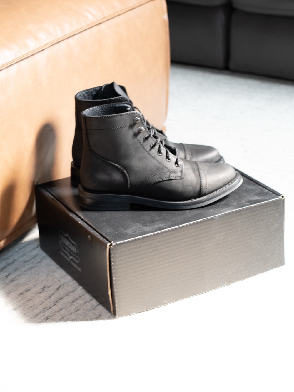 Size 8 Women’s Black Suede Lace-Up Ankle Boots